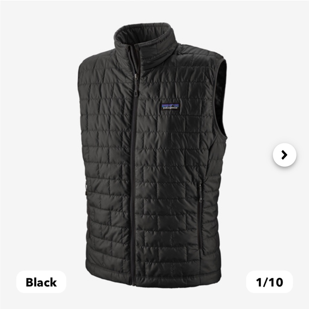 Brand new black Patagonia puffer vest